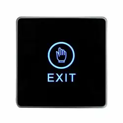 Нажимная сенсорная кнопка для выхода из двери Eixt кнопка для системы контроля доступа для домашней безопасности с Светодиодный индикатор