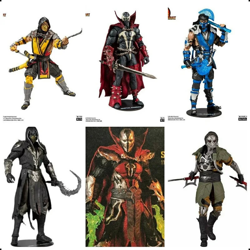 Экшн-фигурки McFarlane Mortal Kombat Spawn SCORPION игрушки 17 см | Игрушки и хобби