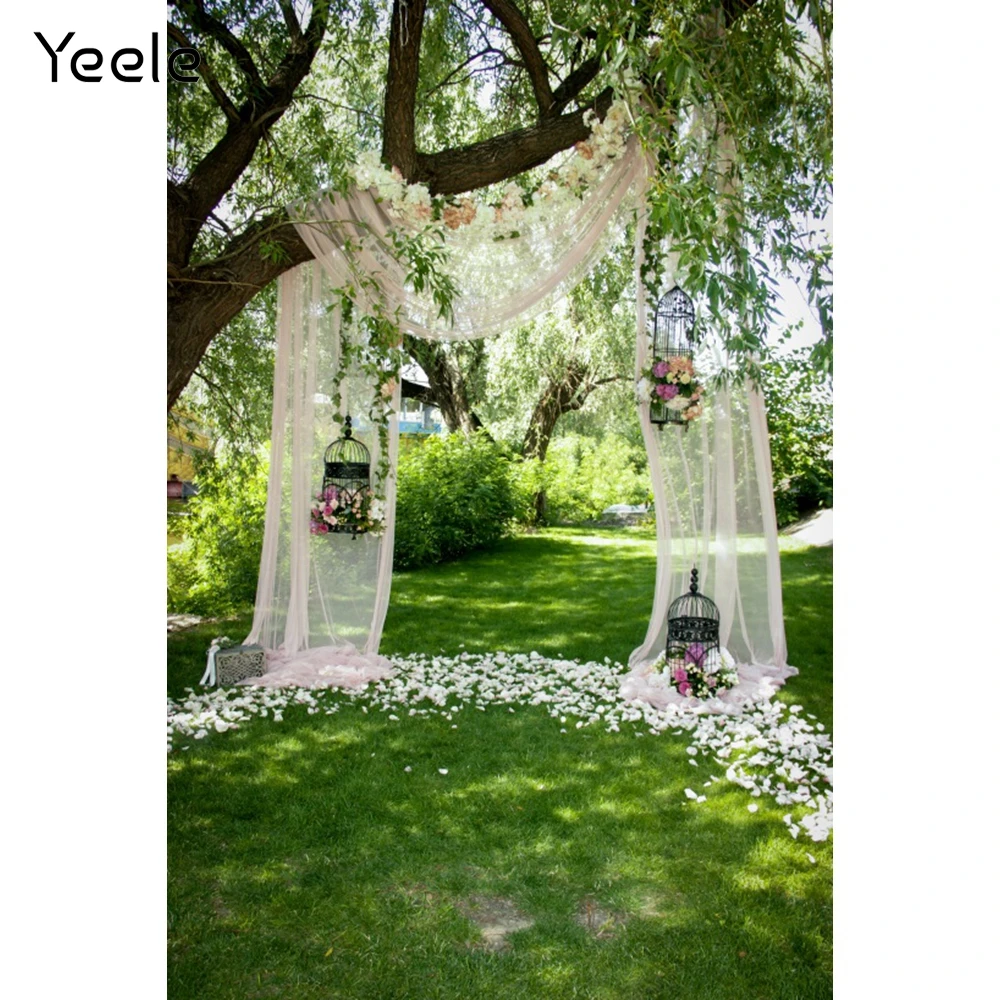 YEELE 10x6.5ft Spring Photography Backdrop White Bush Roses in The Sunlight Blue Sky Background Nature Field Scenery Birthday Wedding Kids Girls Portrait YouTube Videos Photobooth Props Wallpaper