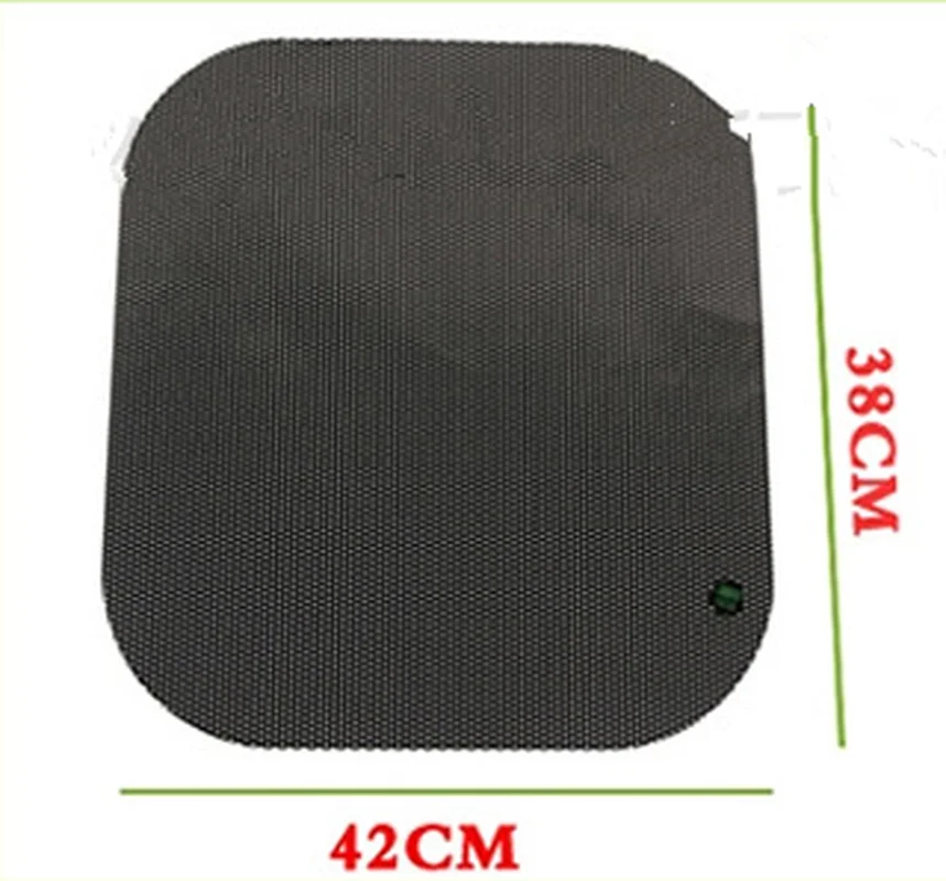 2 шт. 42x38 см DIY автомобильный солнцезащитный козырек пленка защита от солнца на окно черный ПВХ солнцезащитный козырек боковое окно щит с небольшими отверстиями