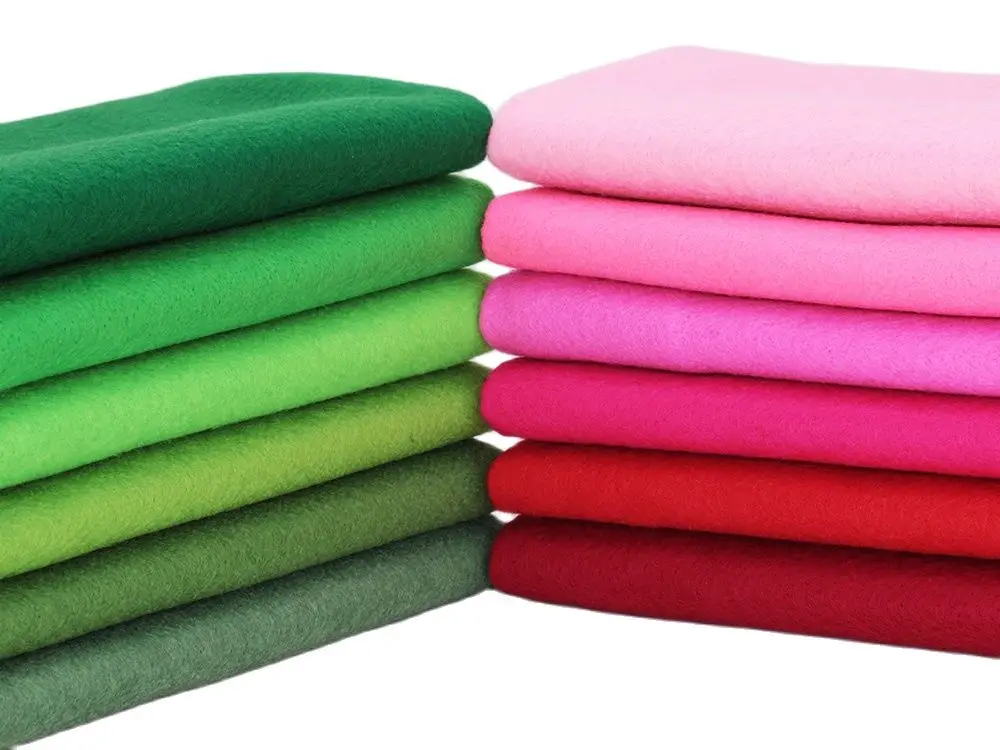 Description Picture 2 of itemChristmas Soft Felt For Sewing DIY Crafts Dolls, Handmade Material,Polyester Fabric, Red Green 12 Pcs/Lot 25cmx28cm