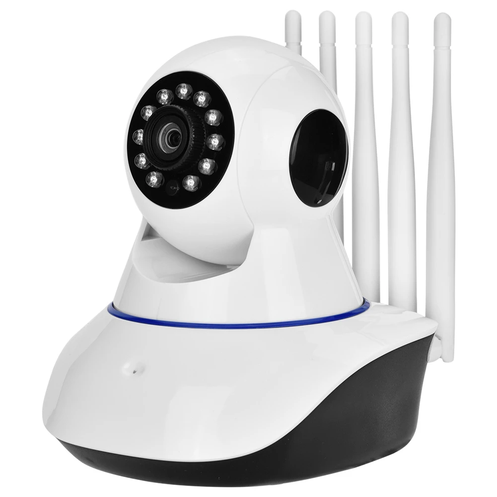 360 градусов wifi 1080 P Beveiliging IP Pan Tilt камера Draadloze IR Babyfoon met 5 антенн 110 V-240 V детская камера