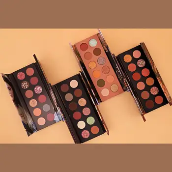 

12 Colors Eyeshadow Waterproof Smudge-proof Easy To Color Shimmer Matte Eyeshadow Palette Pearlescent Accessorices Charming