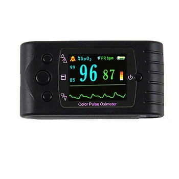 

Finger Tip Pulse Oximeter Blood Oxygen Meter SpO2 Heart Rate Patient Monitor Heart Rate Monitor for Newborn CMS60C US PLUG