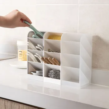 

Desktop Sundries Storage Box Shelf Makeup Organizer Cosmetic Pen Stationery Holder Container Rack Nail Polish Lipstick Organizer