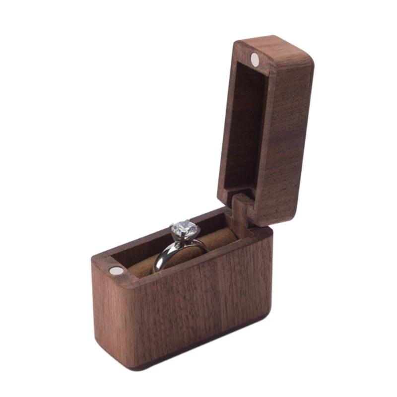 

Heart Shape Storage Boxes Wood Ring Box For Wedding Engagement Jewelry Box Wedding Gift Home Storage Bin Earrings Ring Box 2020