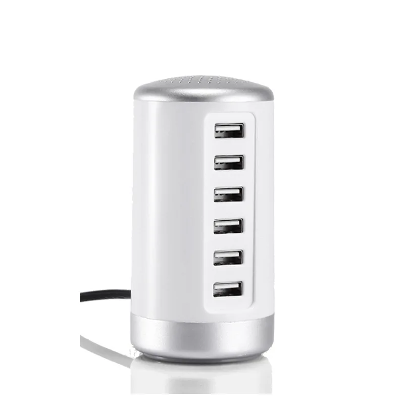Fast 6 Port Multi USB Charger HUB Display USB Charging Station Dock Universal Mobile Phone Desktop Wall Home Chargers US Plug usb quick charge 3.0 Chargers