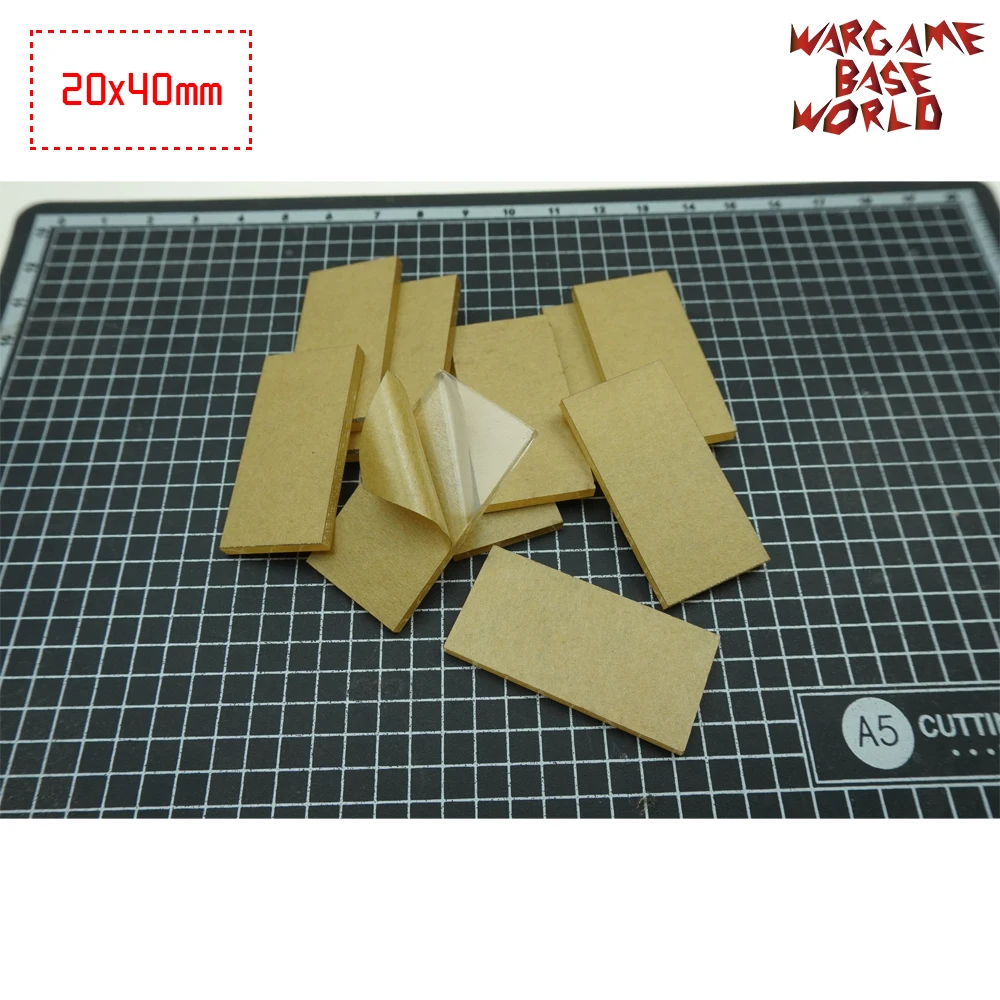 TRANSPARENT / CLEAR BASES for Miniatures - Rectangle 20x40mm Clear Bases | Игрушки и хобби