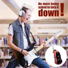 

75% Discount Guitar Headphone Amp 5 Sound Effects Modes Plastic Multifunction Bluetooth-compatible Amplifier for Electric Guitar