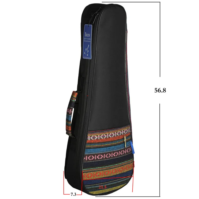 21 Inch Portable Cotton Nylon Padded Bass Guitar Gig Bag Ukulele Case Box Guitarra Cover Backpack With Double Strap