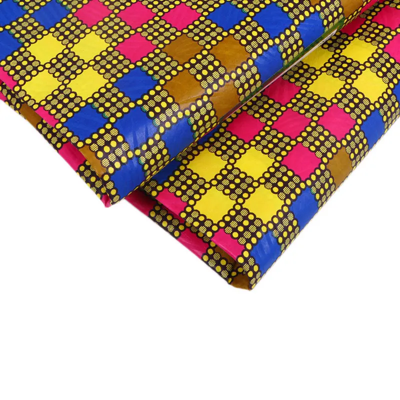 Ankara African cotton Wax Prints Fabric Nigerian dutch Wax High Quality 6 Yard Fabric For Party Dress