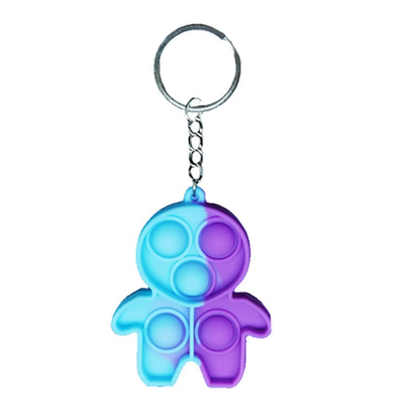 Hot Fidget Toys Simple Dimple Antistress Pops Push Bubble Spinner Keychain Fidget Stress Relief ITS Halloween Toys For Children color changing nee dohs Squeeze Toys