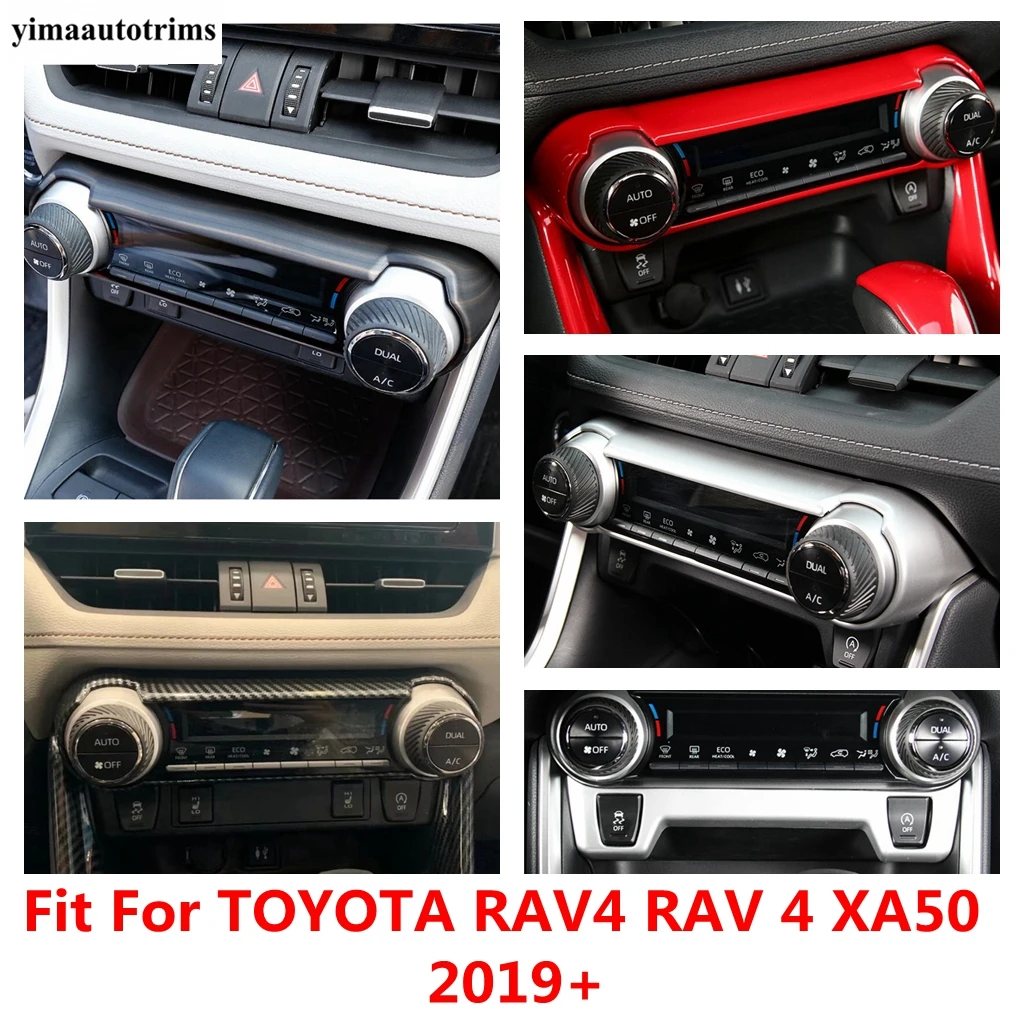 

Central Control Air AC Speed Swtich Button Panel Decoration Cover Trim Accessories Interior For TOYOTA RAV4 RAV 4 XA50 2019-2023