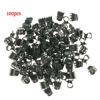 

100 Pcs Plant Fix Clips Orchid Stem Vine Support Flowers Tied Branch Clamping Garden Supplies Plant Fixing Clips Dropshipping