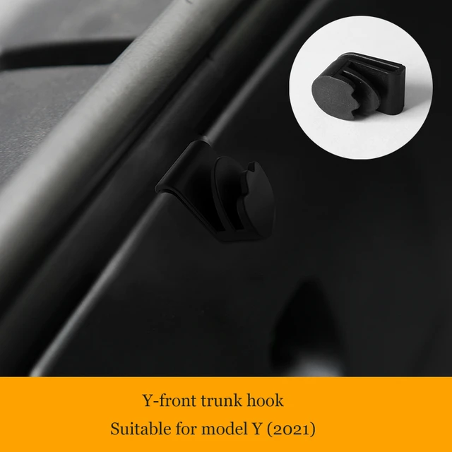 Car Front Trunk Hook Holder Anti Swinging ABS Pendant Storage Hanging  Accessories for Tesla Model Y 2020 2021 - AliExpress