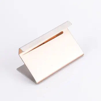 

High-End Stainless Steel Business Name Card Holder Display Stand Rack Desktop Table Organizer 2 Colors