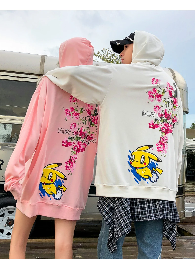 LAPPSTER Мужская негабаритная Harajuku черная толстовка с капюшоном pokemon осень мужская уличная хип хоп толстовка модная Толстовка