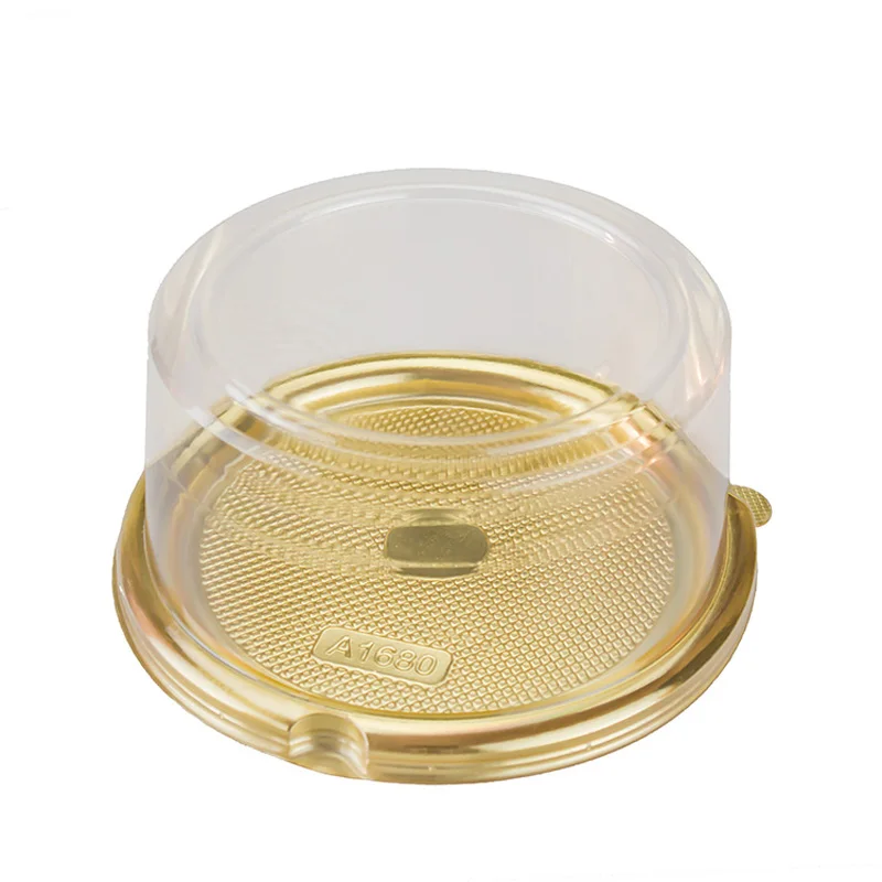 

30set Clear Plastic Cake packaging boxes Bakery bread toast holder cookie container pastry Baking storage packing box golden pad