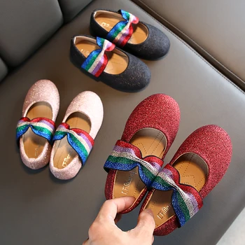 

2019 New Baby Shoes Spring Autumn PU Newborn Baby Girl Princess Shoes PU Bow Bling Princess Shoes First Walker Kids Girls Shoes