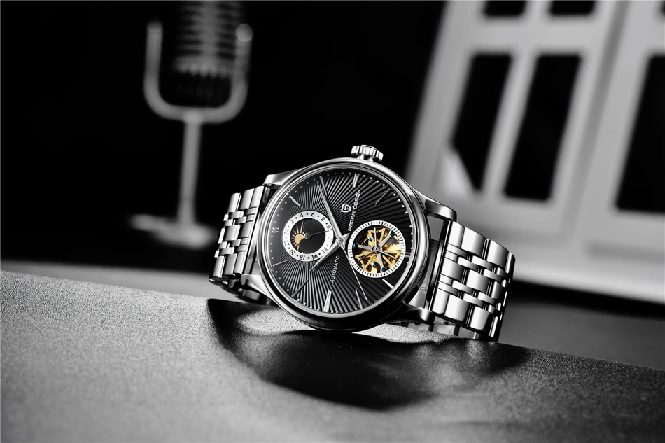 PAGANI DESIGN Top Marke Herrenuhr Mode Tourbillon Automatik Mechanische Uhr Herren Edelstahl Wasserdichte Uhr Relogio Masculino