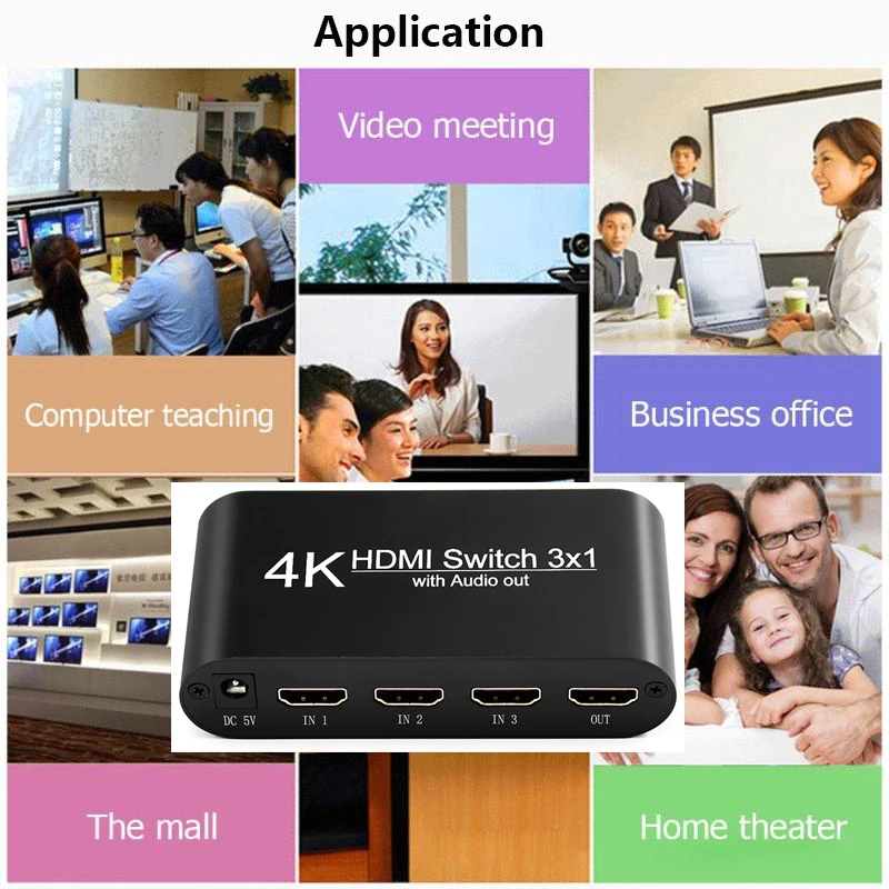HDMI аудио экстрактор конвертер 5.1CH/2CH аудио сплиттер 4k стерео аналоговый HDMI к HDMI Оптический SPDIF адаптеры-Конвертеры
