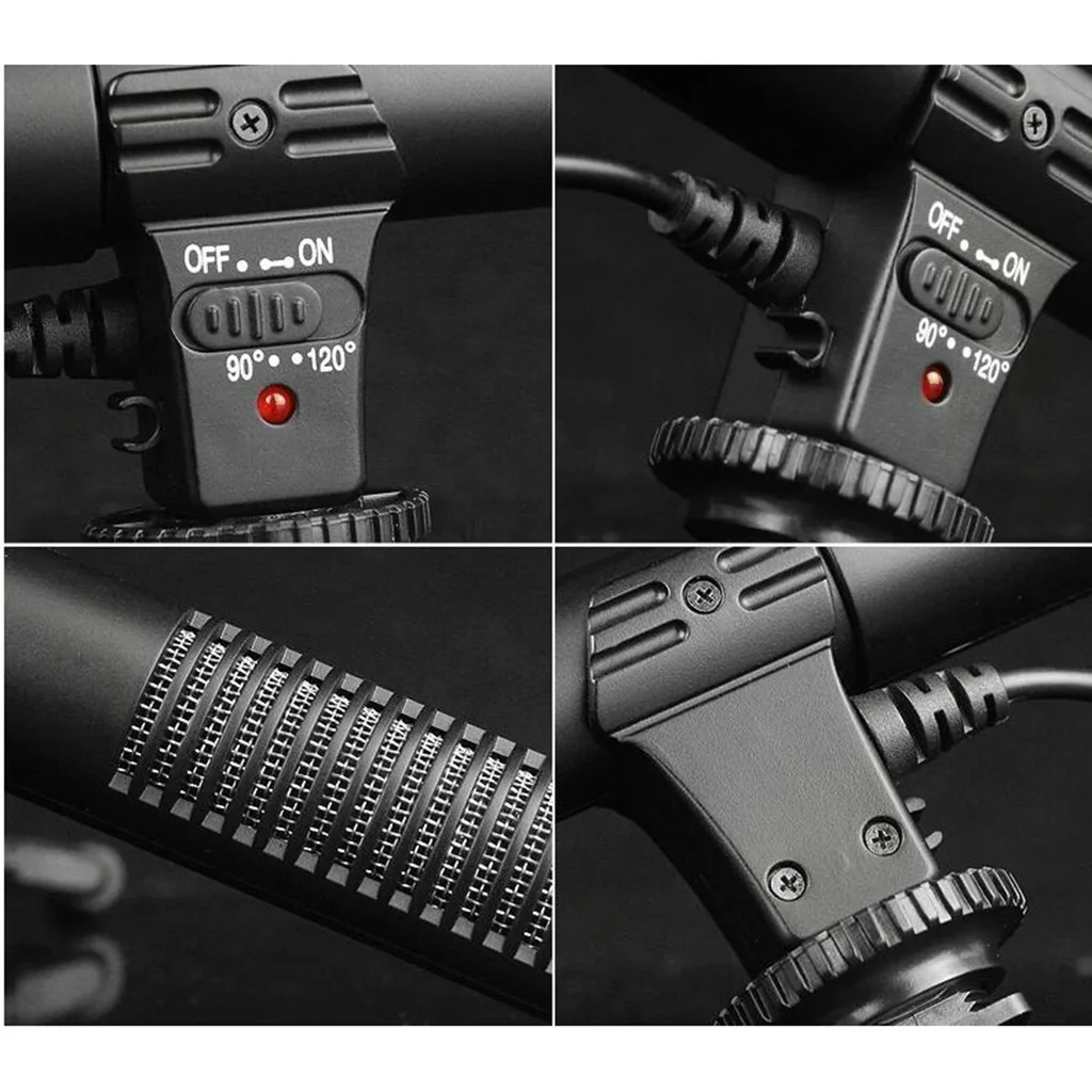 Camera Microphone Video Microphone for DSLR Camera DV Photography Interview Microphone with 3.5mm Interface