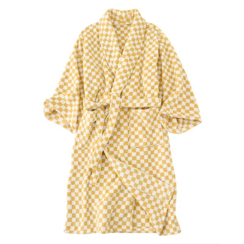 yellow white plaid