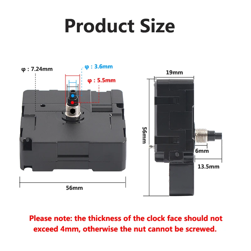 Wall clock movement quartz clock movement Smart Bluetooth Clock Mechanism Movement Radio Automatic timing DIY Clock Motor Parts Home Decor Clockwork Connect the Phone