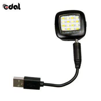 

Portable Selfie Light Mini 16 Leds Smartphone Led Flash for Samsung Galaxy s7 edge s6 for iPhone 6S 5 Led Flash for Camera Phone