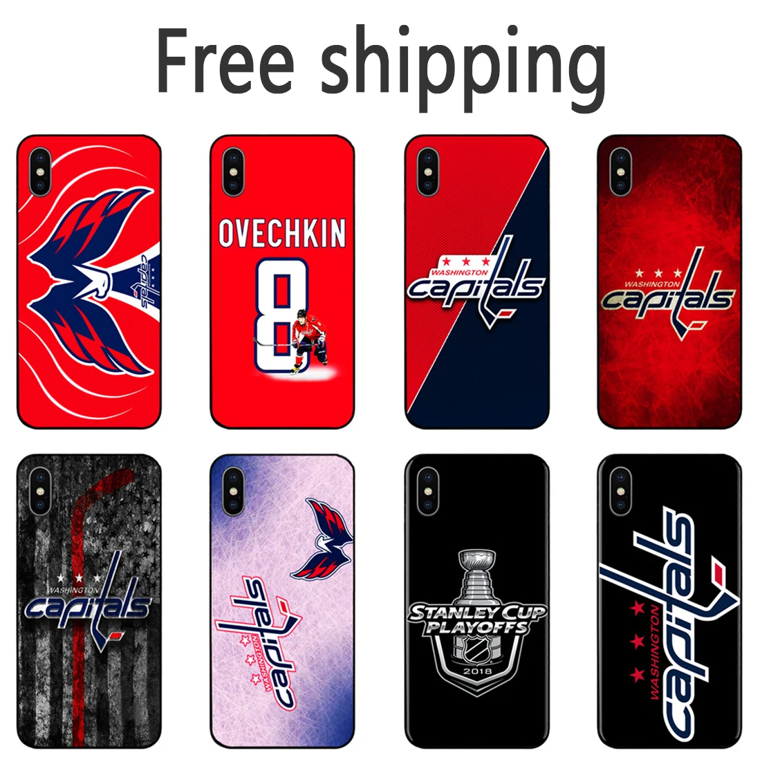 Вашингтон Александр Овечкин чехол для телефона серии черного цвета из мягкой искусственной кожи(термополиуретан) для iPhone 11 Pro Max 6s 7 8 плюс 5S X XS XR XSMax