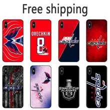 Вашингтон Александр Овечкин чехол для телефона серии черного цвета из мягкой искусственной кожи(термополиуретан) для iPhone 11 Pro Max 6s 7 8 плюс 5S X XS XR XSMax