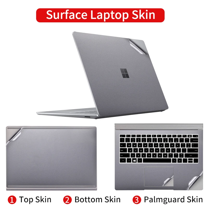 Full Protective Laptop Skins for Surface Laptop 3/4 13.5 15 inch Solid