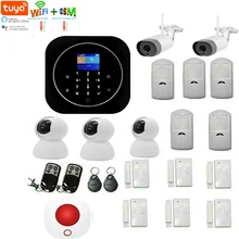 433 МГц беспроводной wifi GPRS RFID TUYA APP пульт дистанционного управления GSM умная домашняя система охранной сигнализации уличная ip-камера ALEXA Google Home