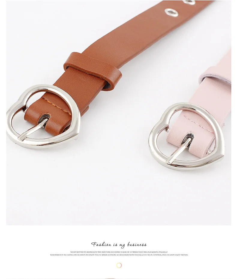 gold belt for dress 2021 New Female Leather Belt Women Metal Buckle Stylish Ladies Vintage Heart Buckle Leisure Leather Belt Trouser Accessories waist belts