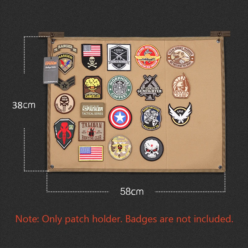 Tactical Patchs Rectangular Display Board Foldable Military Patch Holder  Panel Hanging Badge Display Holder Pad