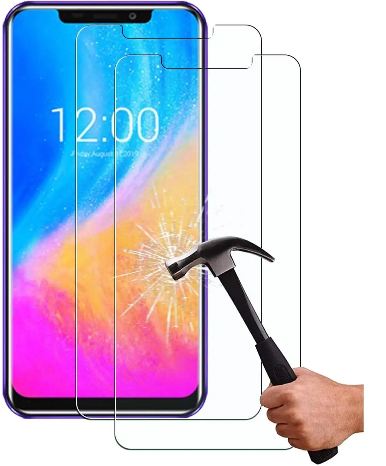 Закаленное стекло для Oukitel C12 Pro защитная пленка Взрывозащищенная Защита экрана C