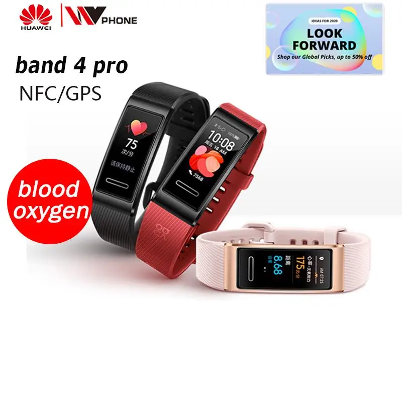  Huawei Band 4 pro SmartBand Herz Rate Gesundheit Monitor Alone GPS Proaktive Gesundheit Überwachung