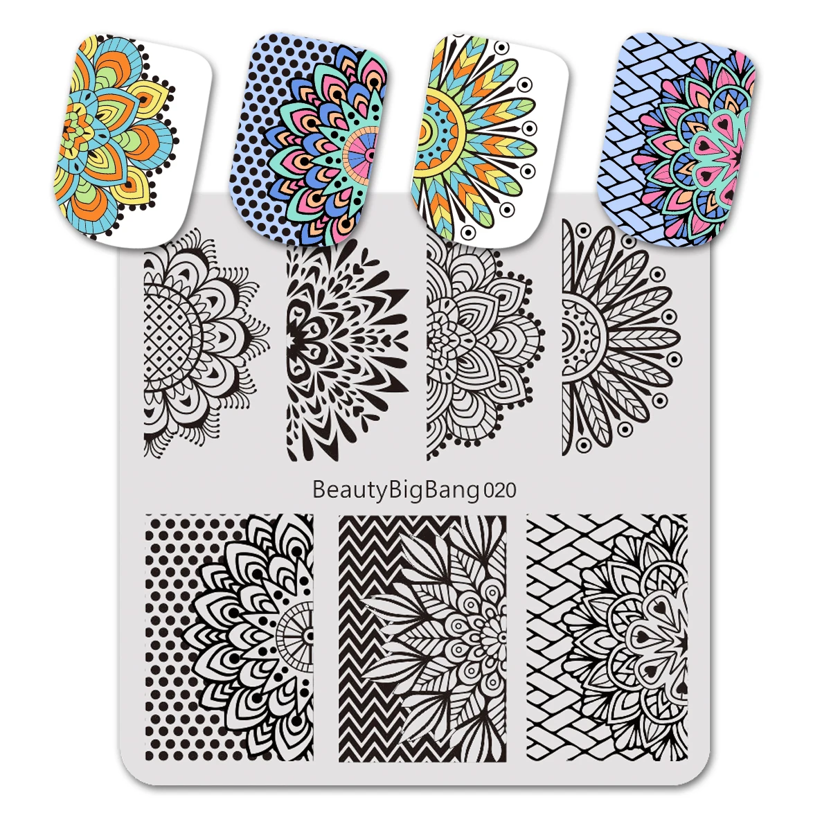 1 Pc 6*6 Cm Square Nail Mold Nail Stamping Plate Template Cat Tiger Leopard Eye Manicure Nail Stamping Plates Nail Art - Цвет: 703556408237