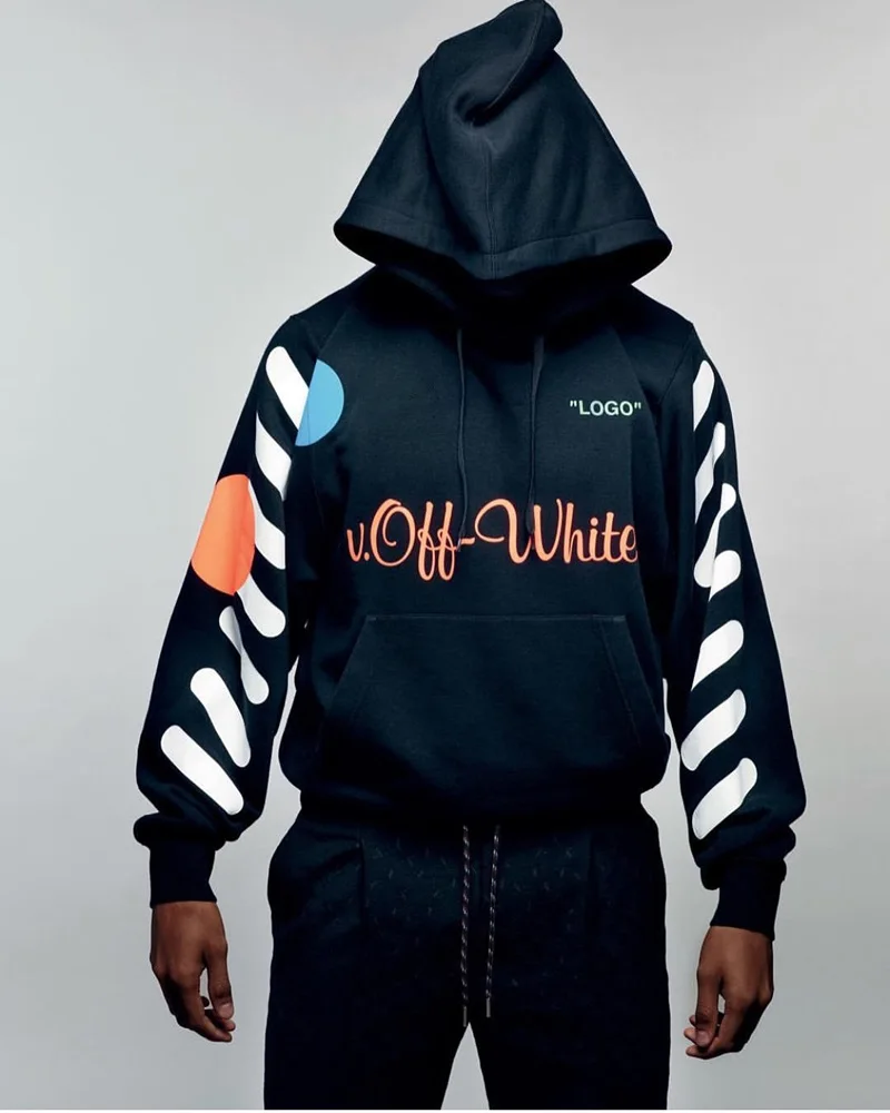 19SS OFF-WHITE C/O 33 Мужская и женская уличная толстовка с капюшоном в стиле хип-хопа с капюшоном для пары
