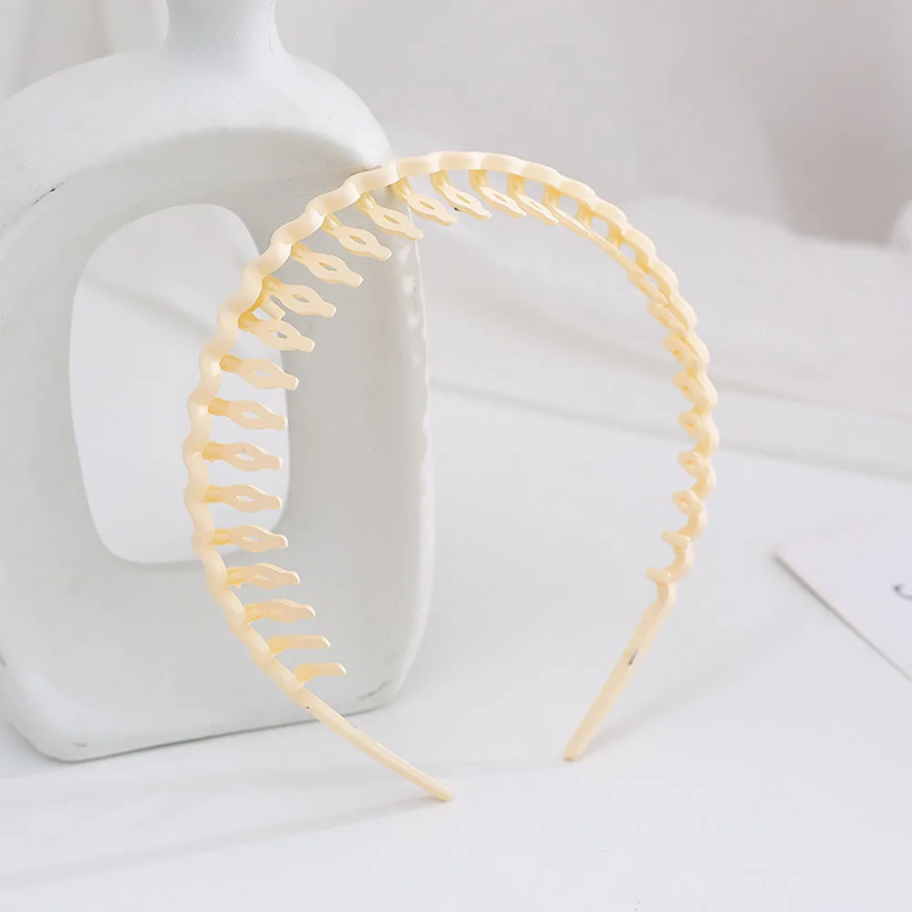 Fashion Simple Headdress Solid Color Resin Hair Comb Non-slip Hairbands Headband Hair Hoop With Teeth Hair Accessories For Women hairclips