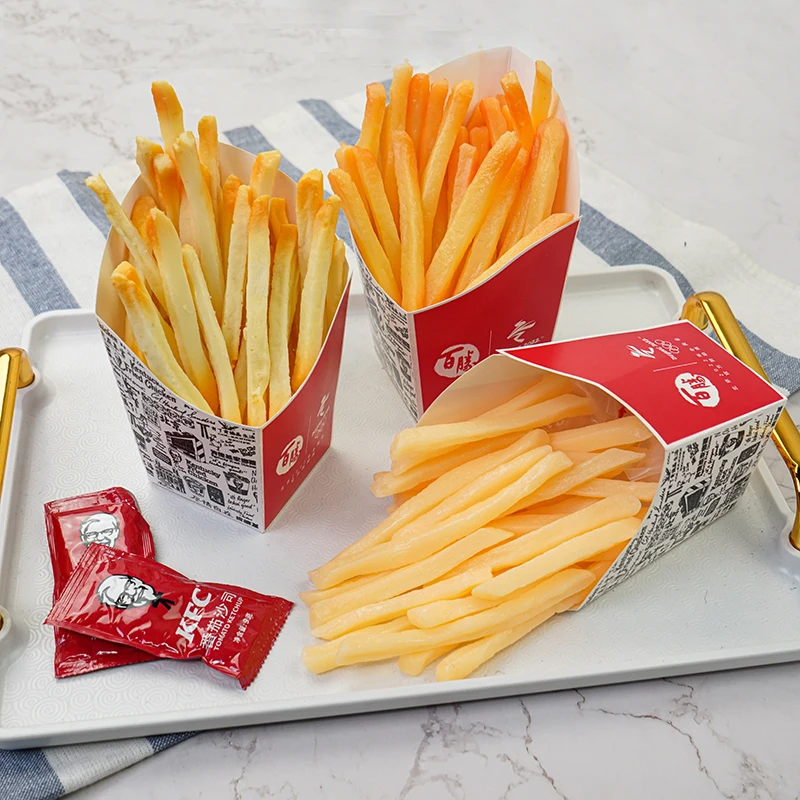 Artificial Simulation French Fries 1pack/10pcs For Home Restaurant Kitchen Garden Art Decor Kindergarten Teaching Aids Kids Toy food model kitchen food toys fake food prank toys