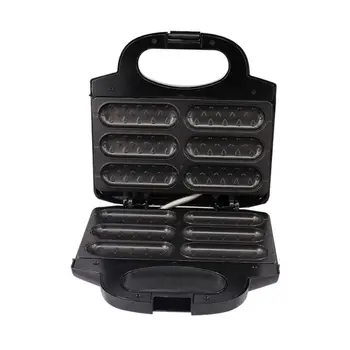 

Breakfast Bread Sausage Maker Grill Non-stick Coating Cool Touch Handle Baker A0NC