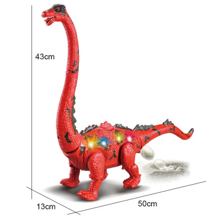 Электрический игрушечный динозавр ходьба лег яйцо с длинным вырезом проекция моделирование животных модель FJ88