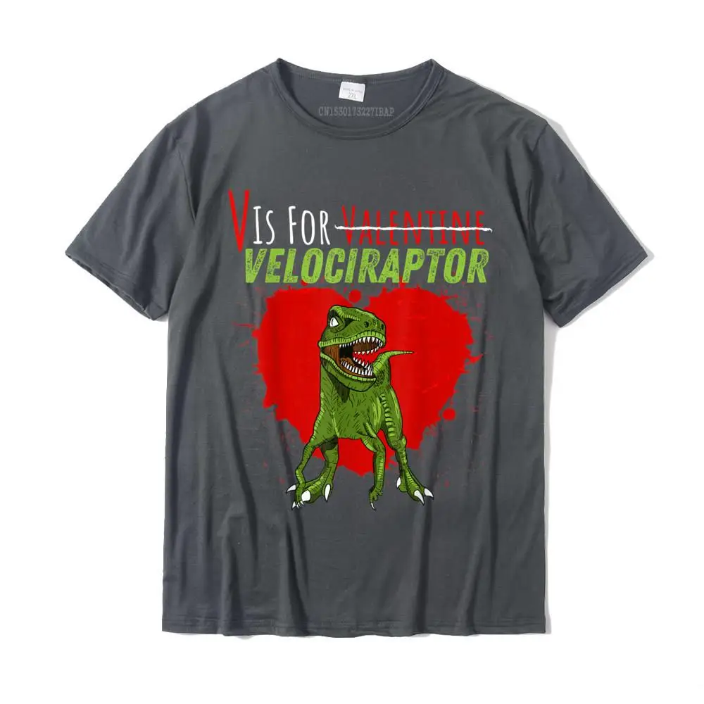  Mens Tshirts Casual Normal Tees Pure Cotton Crewneck Short Sleeve Print Top T-shirts Summer/Autumn Drop Shipping V Is For Valentine Velociraptor Funny Boys Kids Dinosaur T-Shirt__MZ24186 carbon