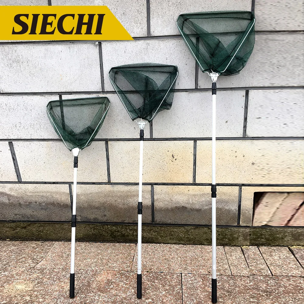 SIECHI 150/170/210 см Алюминий сплав выдвижной Рыболовные сети телескопическая складная подсак полюс для ловли нахлыстом