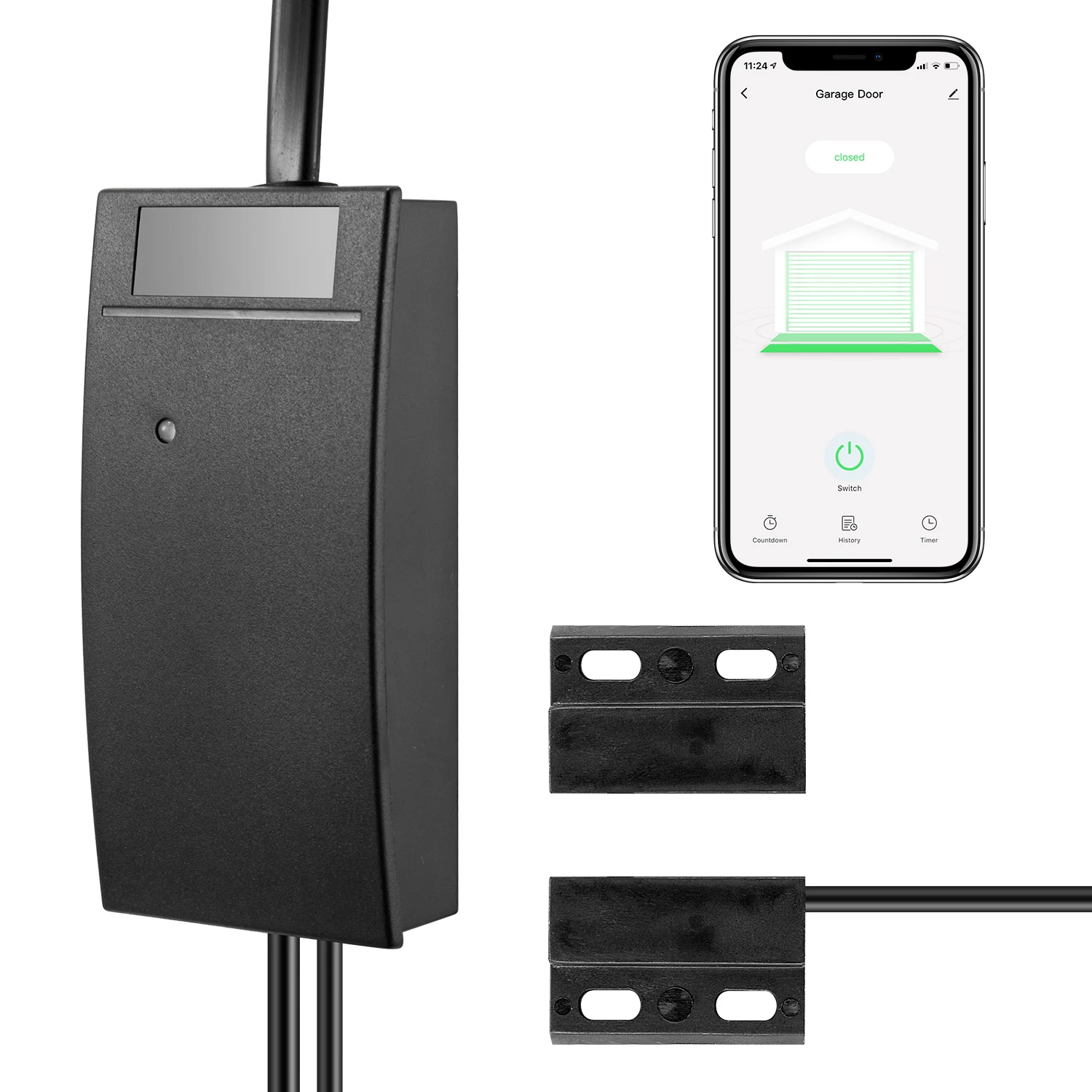 

Смарт-Открыватель для гаражных дверей Tuya, Wi-Fi, управление умным домом, работа с Alexa Echo Google Home SmartLife/управлением через приложение Tuya