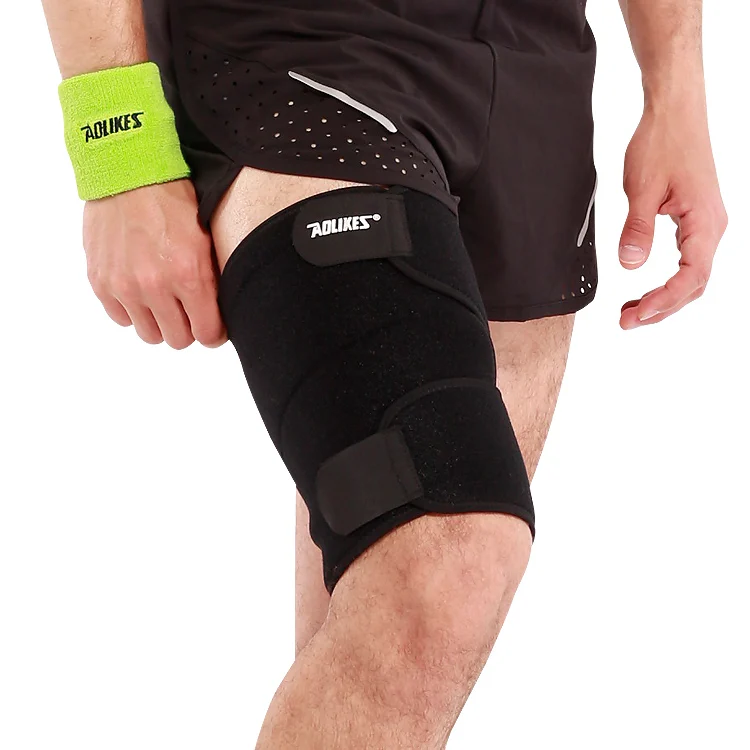 AOLIKES Leg Straps Thigh Compression Wraps Thigh Support BraceElbow & Knee Pads AliExpress