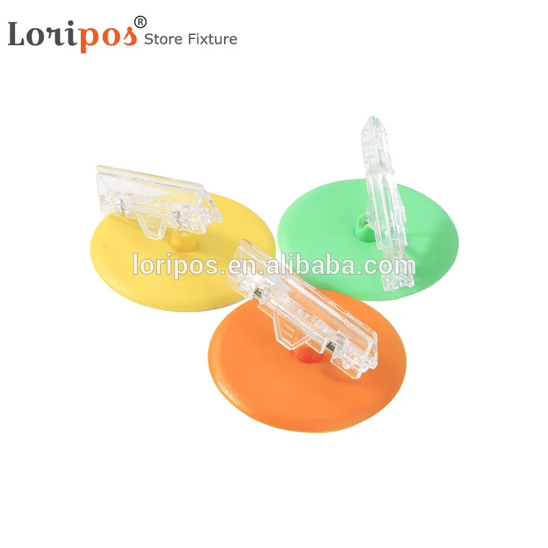 Plastic Translucence Green Blue Orange Rose Red POP Memo Note Price Label Sign Info Name Card Picture Photo Clip Holder