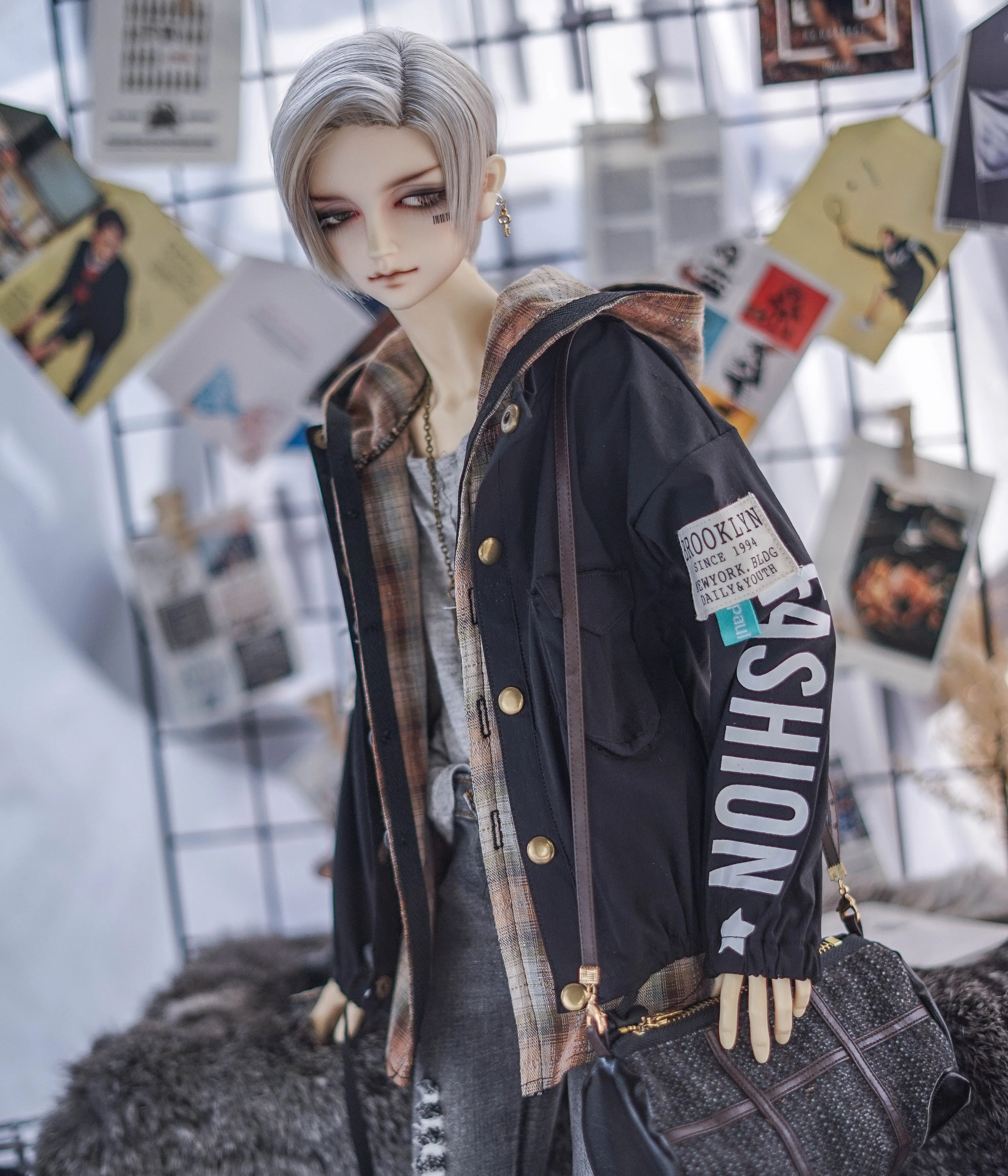 1 Pcs Nieuwe Bjd Pop Kleding Jas Voor 1/3 Oom Dd Nep Tweedelige Pak Groen Zwart Overjas Jas mode Pop Accessoires 1 Pcs Nieuwe Bjd Pop Kleding Jas Voor 1/3 Oom Dd Nep Tweedelige Pak Groen Zwart Overjas Jas mode Pop Accessoires