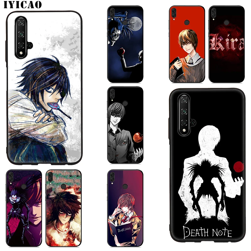 IYICAO Death Note Anime Soft Case for Huawei Honor 20 10 9 9X 8X 8C 7X 7C 7A 6A Lite Pro View Silicone |